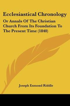 portada ecclesiastical chronology: or annals of