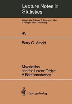 portada majorization and the lorenz order: a brief introduction (in English)