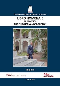 portada Libro Homenaje al Profesor Eugenio Hernández-Bretón, Tomo iii (in Spanish)