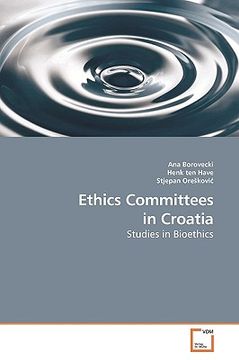 portada ethics committees in croatia (en Inglés)