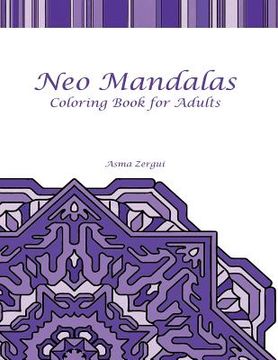portada Neo Mandalas Adult Coloring Book (en Inglés)