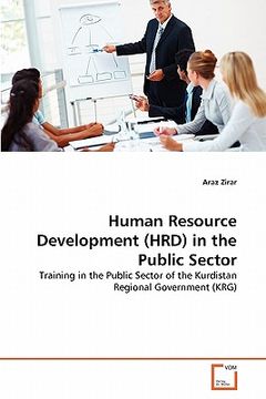 portada human resource development (hrd) in the public sector (en Inglés)