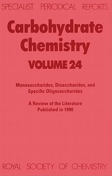 portada carbohydrate chemistry: volume 24 (en Inglés)