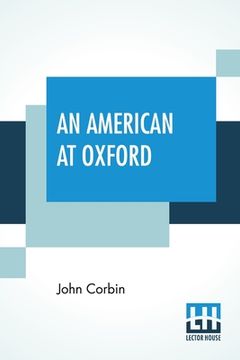 portada An American At Oxford (en Inglés)