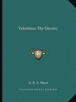 portada valentinus the gnostic (en Inglés)