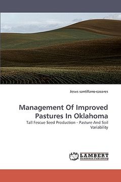 portada management of improved pastures in oklahoma (en Inglés)