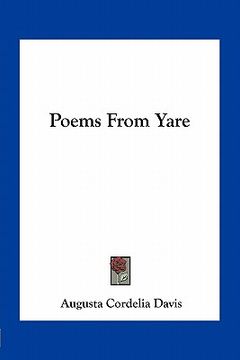 portada poems from yare (en Inglés)