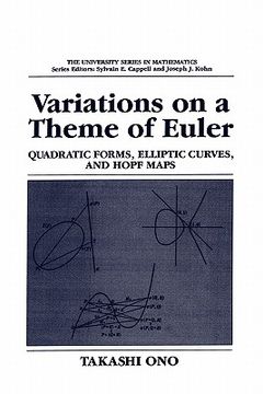 portada variations on a theme of euler: quadratic forms, elliptic curves and hopf maps (en Inglés)