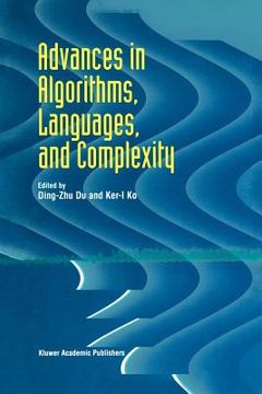 portada advances in algorithms, languages, and complexity (en Inglés)