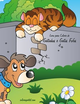 portada Livro para Colorir de Gatinhos e Gatos Fofos 4 (en Portugués)