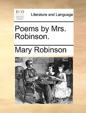 portada poems by mrs. robinson. (in English)