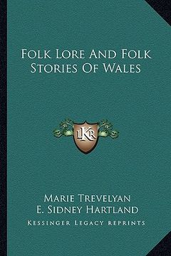 portada folk lore and folk stories of wales (in English)