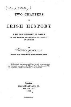 portada Two Chapters of Irish History (en Inglés)