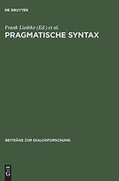 portada Pragmatische Syntax (en Alemán)