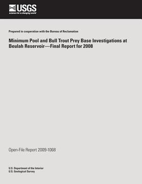 portada Minimum Pool and Bull Trout Prey Base Investigations at Beulah Reservoir?Final Report for 2008 (en Inglés)