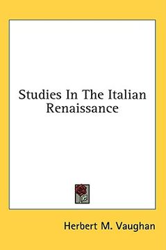 portada studies in the italian renaissance (en Inglés)