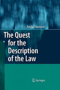 portada the quest for the description of the law