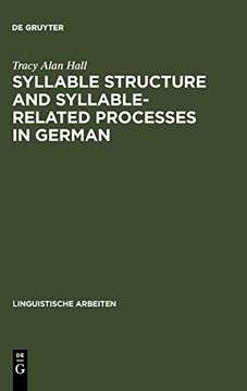 portada Syllable Structure and Syllable-Related Processes in German (Linguistische Arbeiten) (en Inglés)