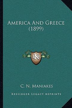 portada america and greece (1899) (en Inglés)