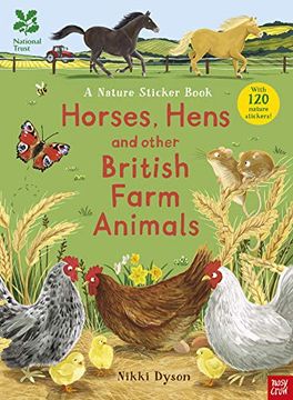 portada National Trust. Horses Hens and Other British Farm (National Trust Sticker Spotter Books) (en Inglés)