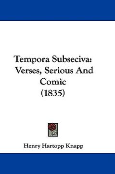 portada tempora subseciva: verses, serious and comic (1835) (en Inglés)