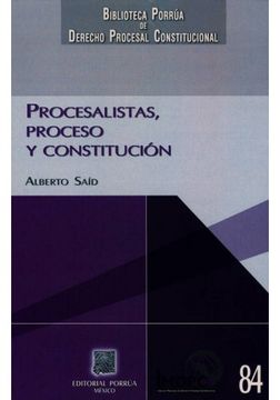 portada Procesalistas Proceso Y Constitucion