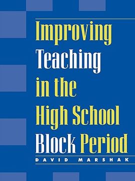 portada improving teaching in the high school block period (en Inglés)