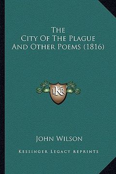 portada the city of the plague and other poems (1816)