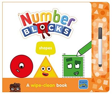 portada Numberblocks Shapes: A Wipe-Clean Book (en Inglés)