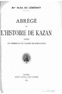 portada Abrégé de l'Histoire de Kazan (en Francés)