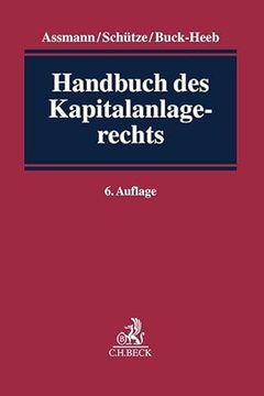 portada Handbuch des Kapitalanlagerechts (en Alemán)