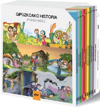 portada Gipuzkoako Historia Ipuinen Bidez (Kaxa): 11 Ipuin + Dvd-Rom Bikoitza (in Basque)