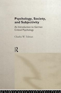 portada Psychology Society & Subject: An Introduction to German Critical Psychology (in English)