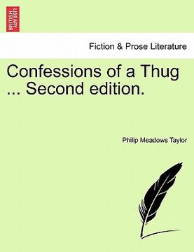 portada confessions of a thug ... second edition. (en Inglés)