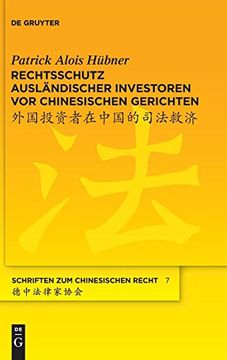 portada Rechtsschutz Auslandischer Investoren vor Chinesischen Gerichten (in German)