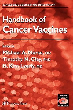 portada handbook of cancer vaccines (in English)