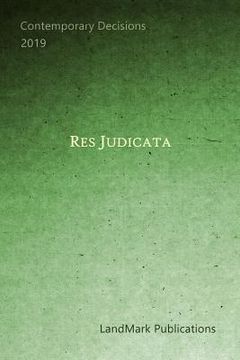 portada Res Judicata (en Inglés)
