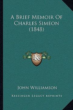 portada a brief memoir of charles simeon (1848) (in English)