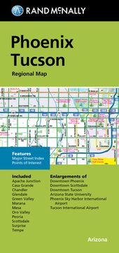 portada Rand McNally Folded Map: Phoenix Tucson Regional Map (en Inglés)