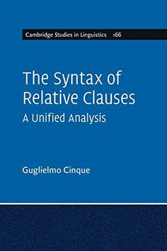 portada The Syntax of Relative Clauses: A Unified Analysis (Cambridge Studies in Linguistics)