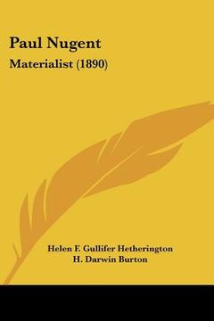 portada paul nugent: materialist (1890) (in English)