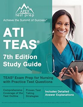 portada Ati Teas 7th Edition Study Guide: Teas Exam Prep for Nursing With Practice Test Questions: [Includes Detailed Answer Explanations] (en Inglés)