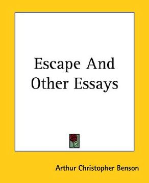 portada escape and other essays (en Inglés)