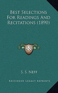 portada best selections for readings and recitations (1890) (en Inglés)