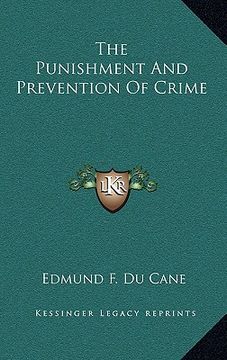 portada the punishment and prevention of crime (en Inglés)