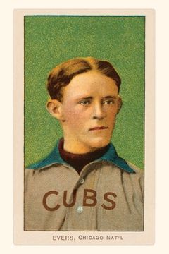 portada Vintage Journal Early Baseball Card, Johnny Evers (en Inglés)