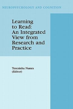 portada learning to read: an integrated view from research and practice