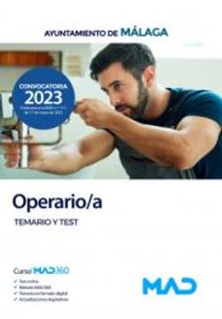 portada Operario/A. Ayuntamiento de Malaga