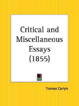 portada critical and miscellaneous essays (in English)