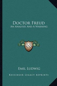 portada doctor freud: an analysis and a warning (in English)